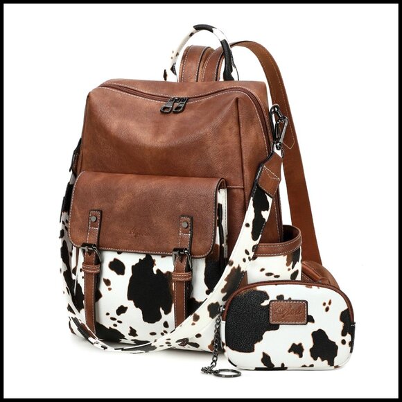 PU Leather Backpack Purse Convertible Shoulder Bag Fashion Work Travel Handbag main image 5